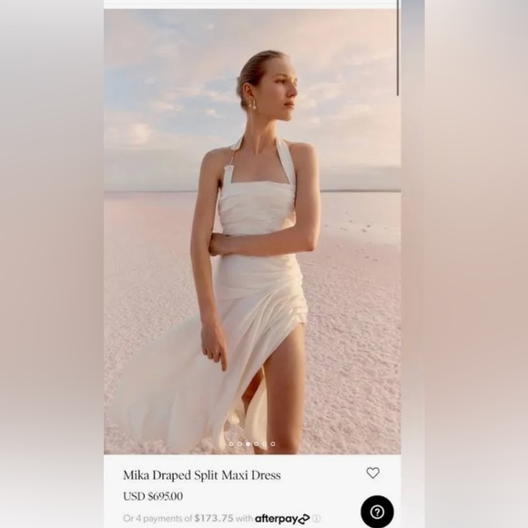 AJE Mika Draped Split Maxi Dress - Picture 2 of 7